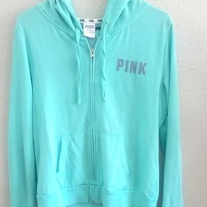 PINK Lightweight, Teal Zip-up